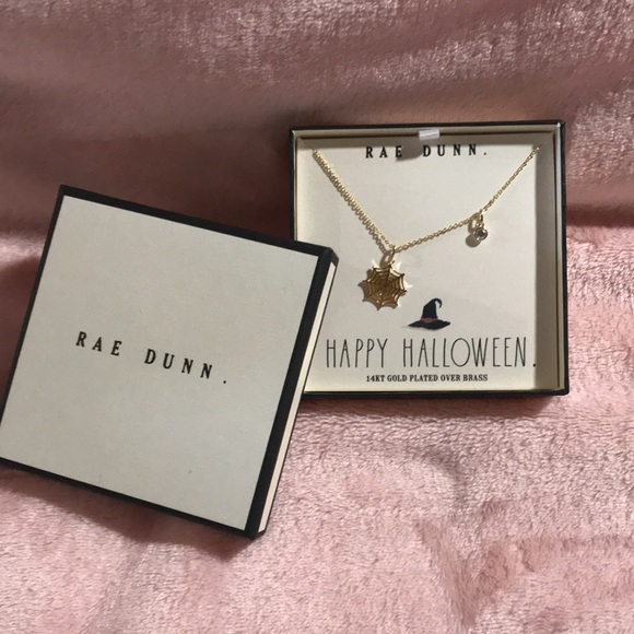Rae Dunn 14kt gold plated Halloween necklace! - Picture 3 of 4
